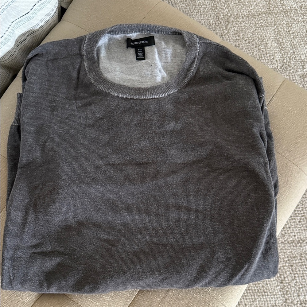 Nordstrom Men's Dark Gray Crewneck Sweater